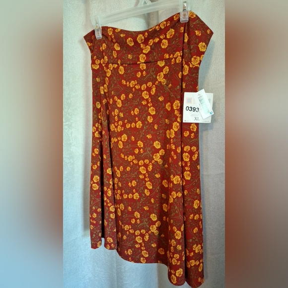 Lularoe XL Azure flare skirt  #0393 - Picture 3 of 4